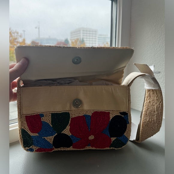 Sol and Mer Multicolor Flower Beaded Bag JCPenney - Picture 11 of 11